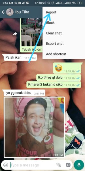 Apa itu report spam di whatsapp? Bagaimana cara membatalkannya? 9 Pilih Report