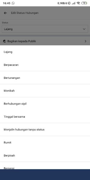 Cara menambahkan atau mengubah status hubungan facebook 10 Pilih Status Hubungan Yang Kalian Inginkan