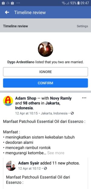 Cara menambahkan atau mengubah status hubungan facebook 14 Konfirmasi Status Hubungan
