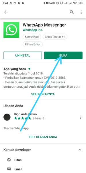 Whatsapp web tidak bisa dibuka? Susah koneksi? Ini solusinya 2 Update Whatsapp Ke Versi Terbaru