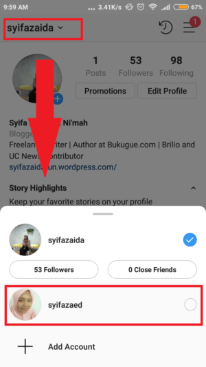 Cara pakai 2 akun instagram dalam 1 hp 14 Cara pakai 2 akun instagram dalam 1 hp 13