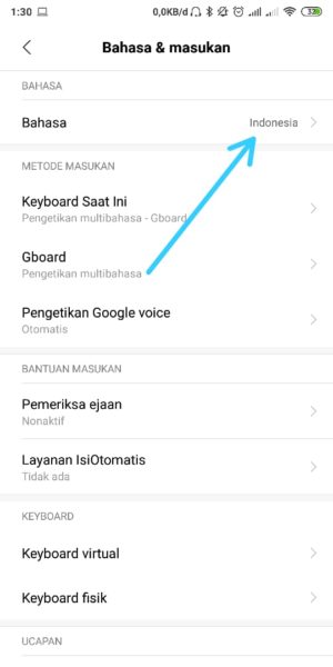 Cara mengubah bahasa di Whatsapp ke bahasa indonesia 3 Tap Bahasa