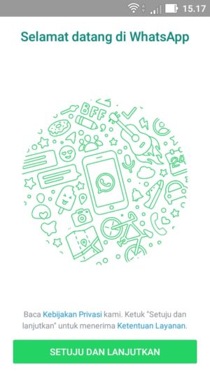 Cara backup dan restore chat WhatsApp 12 Ketuk menu “Setuju dan Lanjutkan”
