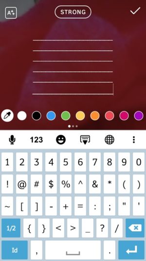 Trik mengkreasikan Instagram story kreatif dan kekinian 13 Ketuk tombol underscore berkali-kali