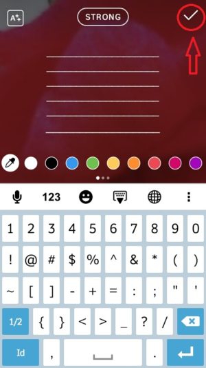 Trik mengkreasikan Instagram story kreatif dan kekinian 14 Ketuk tanda centang