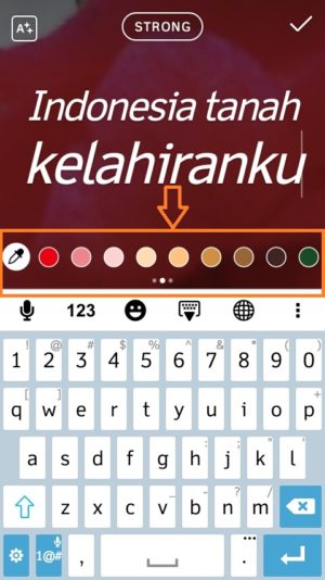 Trik mengkreasikan Instagram story kreatif dan kekinian 18 Warnai tulisanmu