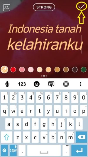 Trik mengkreasikan Instagram story kreatif dan kekinian 19 Tekan tombol centang