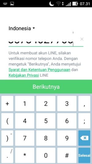Lupa password LINE kamu? Ini dia solusinya 15 masukkan nomor telepon aktif di perangkatmu dan klik menu “Berikutnya”