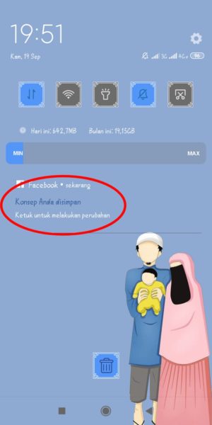 Cara membuka konsep yang tersimpan di facebook 5 Notifikasi editing
