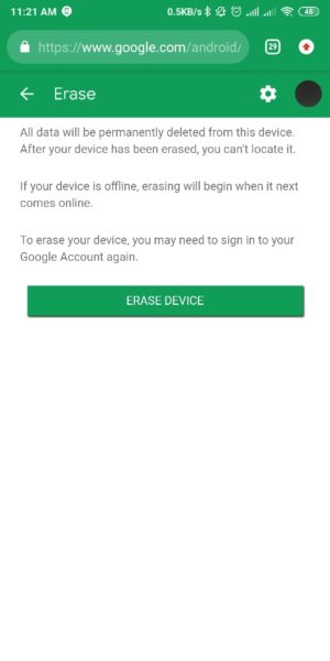 Cara menghapus akun whatsapp di hp yang hilang 21 pilih Erase Device