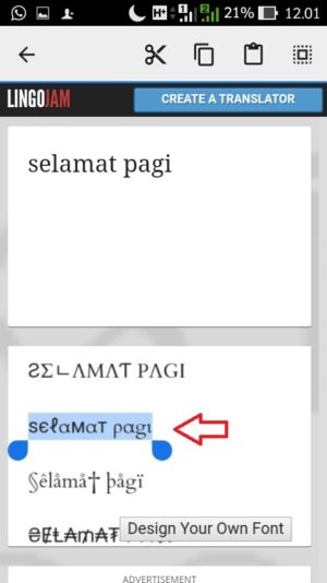 Cara membuat tulisan unik dan warna-warni di facebook 19 Blok tulisan unik yang kamu pilih