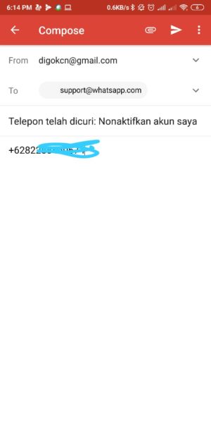 Cara menghapus akun whatsapp di hp yang hilang 11 Format Email Penghapusan Akun