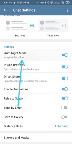 7 Fitur "tersembunyi" telegram yang tidak ada di aplikasi chatting lain 3 Mode dark otomatis