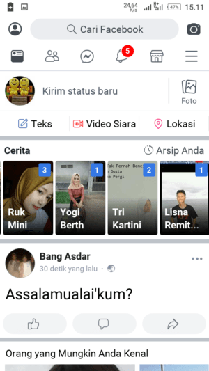 Cara membuat nama facebook hanya 1 kata saja 4 Beranda