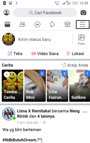 Cara membuat nama facebook hanya 1 kata saja 5 Laman beranda