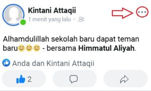 Cara menghapus tag dari status atau story di facebook 14 tap titik tiga di status yang menandai kamu
