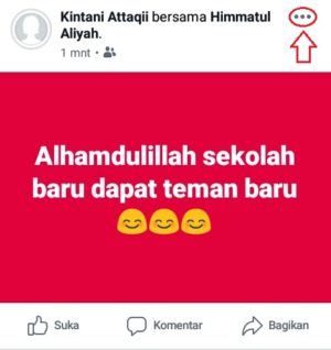 Cara menghapus tag dari status atau story di facebook 1 tap titik tiga di kiriman yang menandai kamu