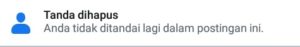 Cara menghapus tag dari status atau story di facebook 4 tanda berhasil dihapus