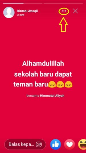 Cara menghapus tag dari status atau story di facebook 8 tap titik tiga di story yang menandai kamu