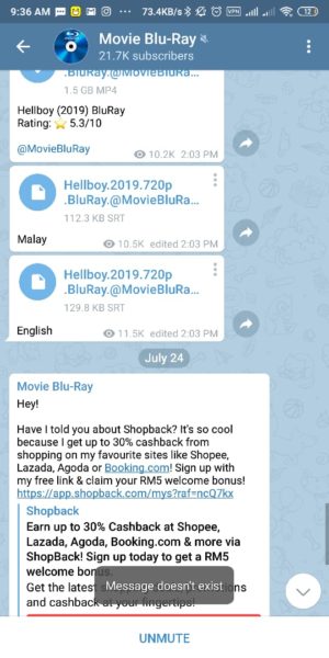 Kumpulan link grup telegram (pendidikan, humor, saham, bisnis, dll) 13 Group Movie Blueray