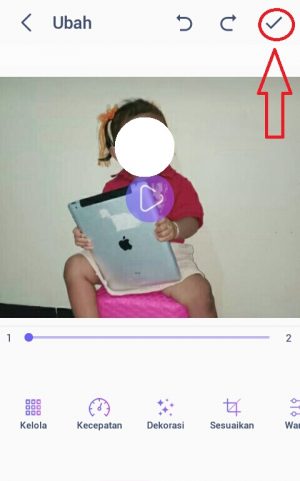 Cara membuat GIF di WhatsApp (dari foto atau video sendiri) 18 Pilih tanda centang