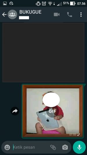 Cara membuat GIF di WhatsApp (dari foto atau video sendiri) 23 GIF-mu sudah terkirim