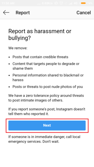 Cara mengubah isi (konten) dari tab explore instagram 12 tap next untuk melanjutkan