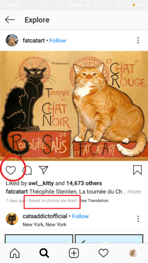 Cara mengubah isi (konten) dari tab explore instagram 1 untuk mengubah isi explore, beri tanda love pada postingan yang kamu sukai