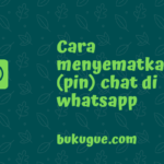 Apa itu pin chat atau sematkan chat pada Whatsapp?