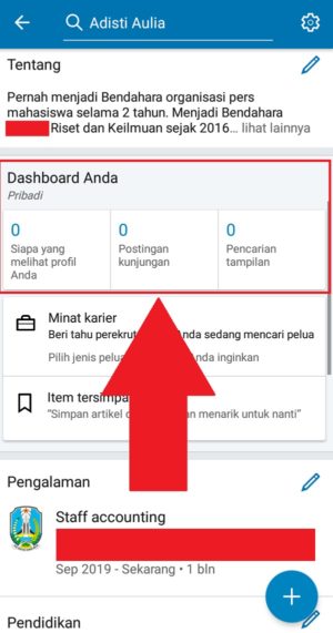 Apa itu LinkedIn? Bagaimana cara mendaftar di LinkedIn? 18 Pemantau kunjungan profil, postingan kunjungan dan pencarian