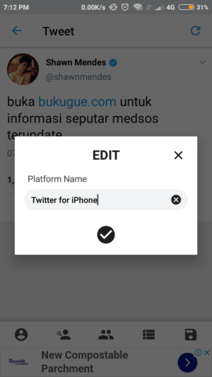 Cara membuat tweet palsu (fake tweet) di twitter 15 ubah device yang digunakan