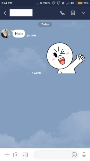 Kenapa bisa muncul "empty chat" di LINE? apa maksudnya? 1 pesan pada private chat