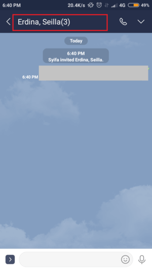 Kenapa bisa muncul "empty chat" di LINE? apa maksudnya? 4 grup multiple chat di line