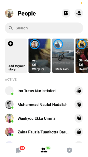 Perbedaan aplikasi messenger dengan messenger lite 4 fitur story pada Messenger