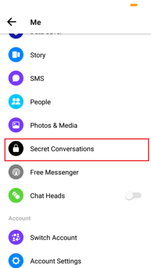 Cara membuat percakapan rahasia di Messenger 2 tap secret conversation