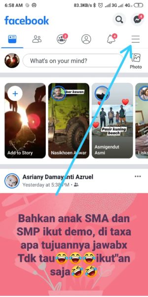 Cara menggunakan facebook mode gratis (tanpa kuota) di ponselmu 1 Halaman Awal Facebook