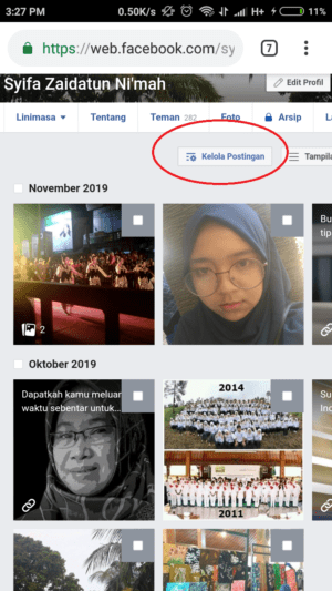 Apa itu "Linimasa" di Facebook? Contohnya? 4 untuk mengatur postingan, tap kelola postingan