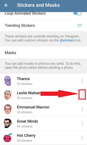 Cara menggunakan stiker Telegram di aplikasi WhatsApp 8 halaman sticker and mask