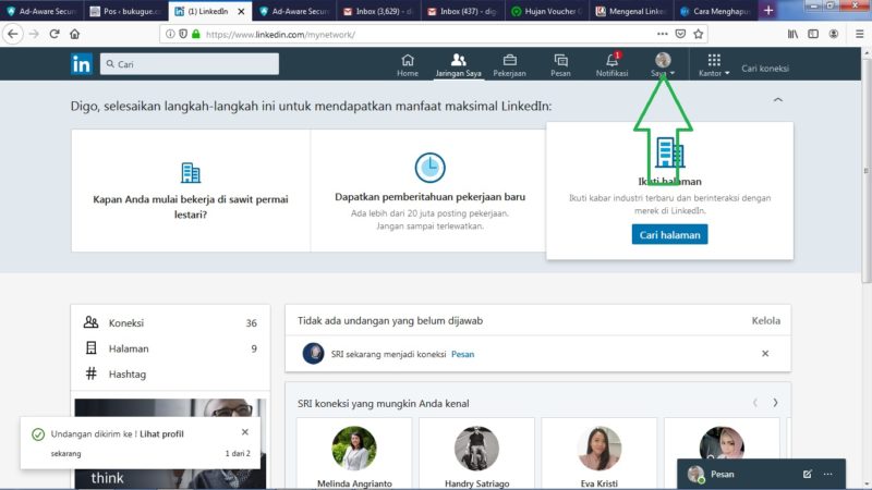 Cara menghapus (menutup) akun LinkedIn secara permanen 8 halaman awal LinkedIn