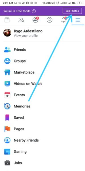 Cara menggunakan facebook mode gratis (tanpa kuota) di ponselmu 6 Tampilan mode gratis di fb lite