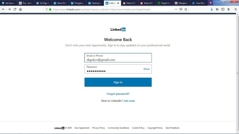 Cara menghapus (menutup) akun LinkedIn secara permanen 15 login ke halaman LinkedIn