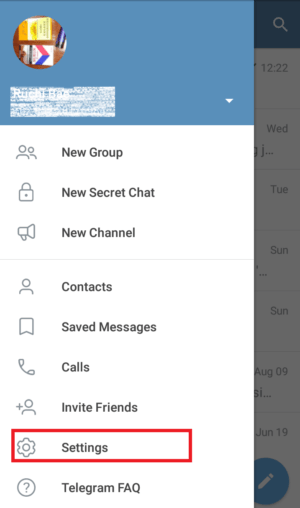 Cara menggunakan stiker Telegram di aplikasi WhatsApp 3 masuk ke menu setting