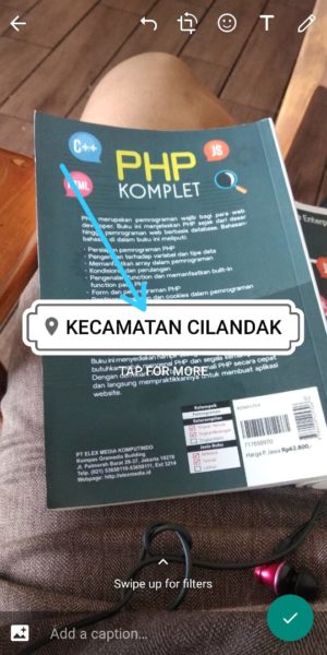 Cara menambahkan sticker jam dan lokasi di status whatsapp 10 Lokasi akan tertera pada stiker