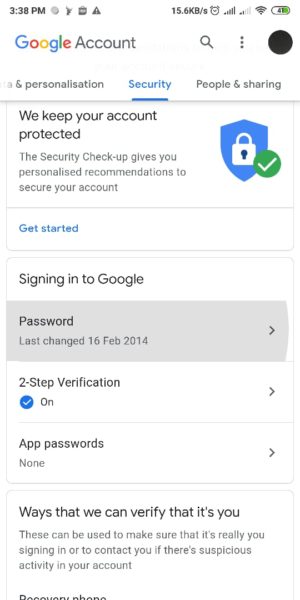 Cara mengaktifkan (dan menonaktifkan) verifikasi 2 langkah gmail 12 verifiksi dua langkah sudah aktif