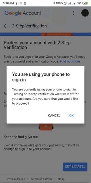 Cara mengaktifkan (dan menonaktifkan) verifikasi 2 langkah gmail 4 pemberitahuan perangkat