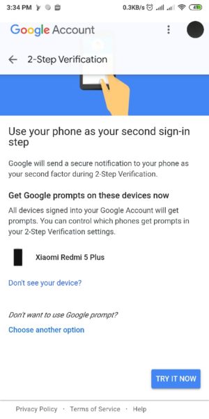 Cara mengaktifkan (dan menonaktifkan) verifikasi 2 langkah gmail 6 pilih try it noow