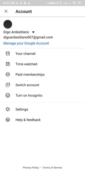 Apa itu mode incognito di Youtube? dan cara mengaktifkannya 2 Pilih "Turn On Incognito"
