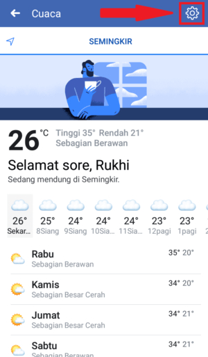 Cara cek perkiraan cuaca di Facebook 11 Cara cek perkiraan cuaca di Facebook 10