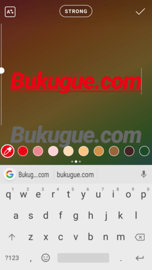 Cara buat tulisan 3D (tiga dimensi) di Instagram story 6 teks yang sama dengan warna berbeda