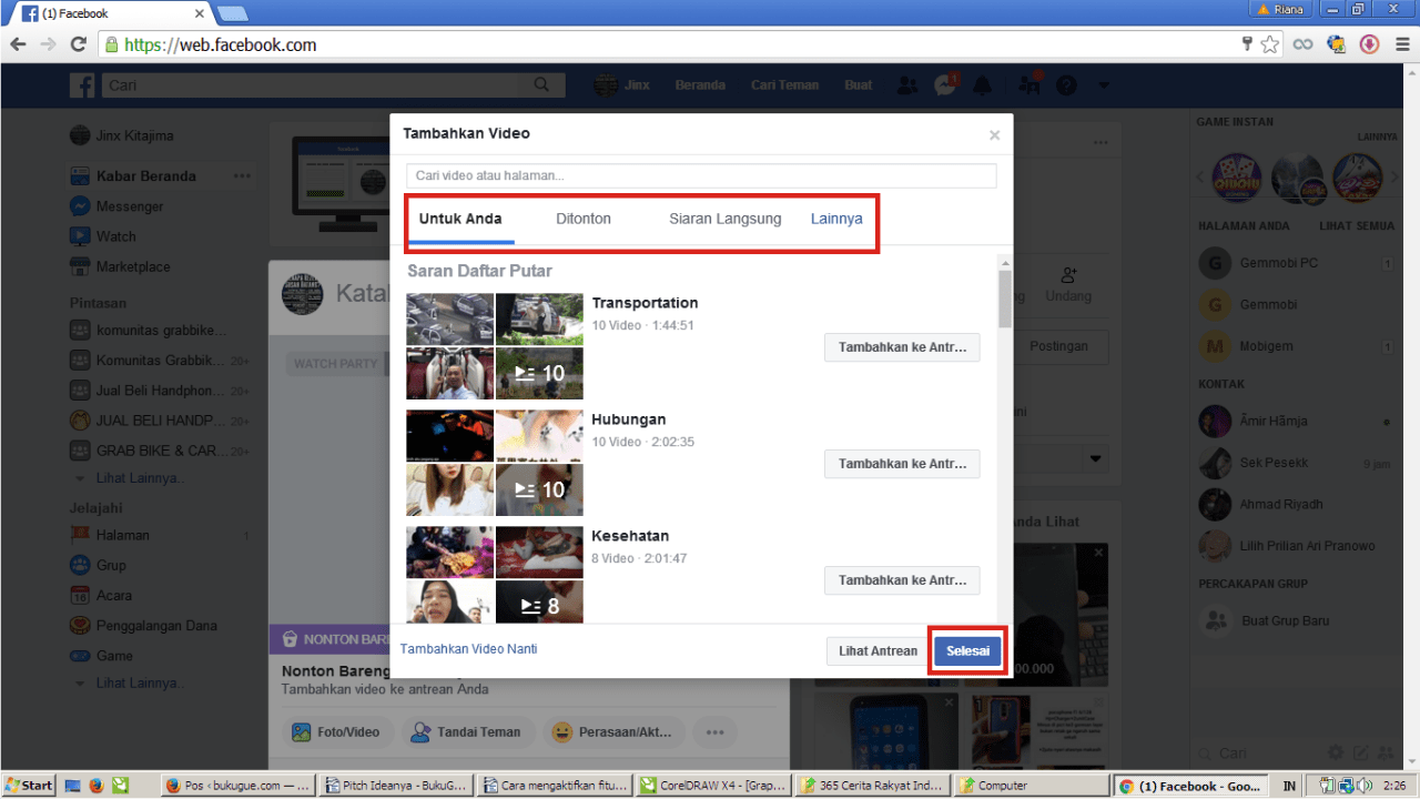 Cara nonton bareng (nobar) di Facebook 4 Cara nonton bareng (nobar) di Facebook 3